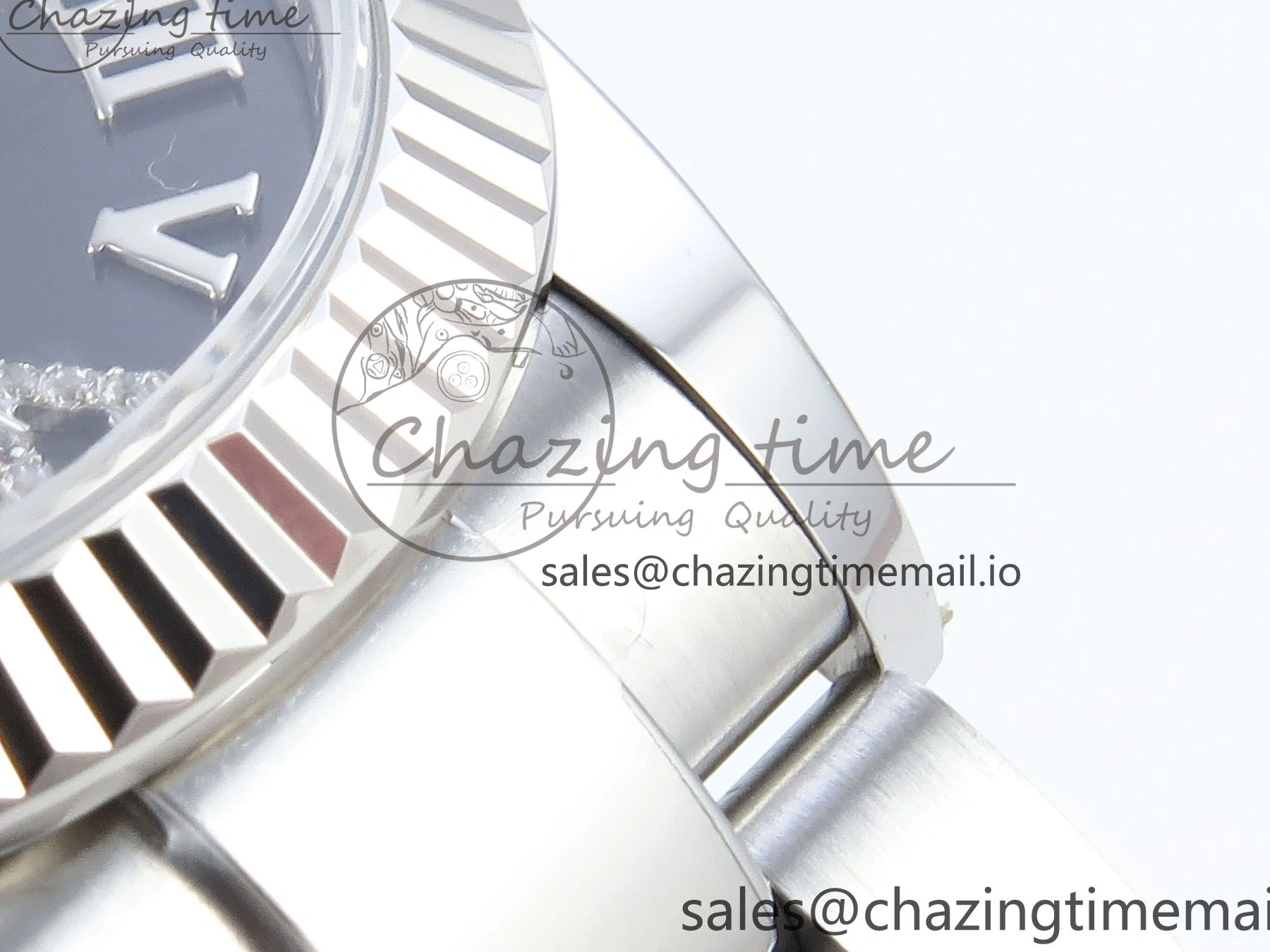 MiroTime 0518 EasyMatch DateJust 31 278274 ARF 1:1 Best Edition 904L Steel Gray Roman Diamonds Dial on SS Oyster Bracelet ETA 550